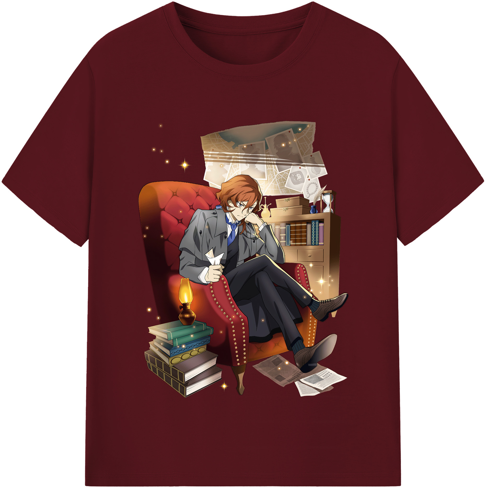 （画像用） 文豪ストレイドッグス Bungo Stray Dogs 綿100％半袖Tシャツ（フロントプリント）